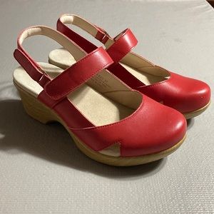 Red Mary Janes
